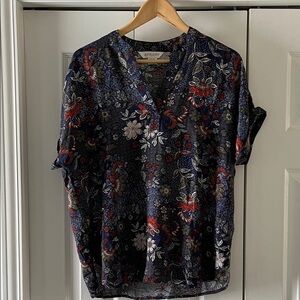 Apricot New 6 Floral Top